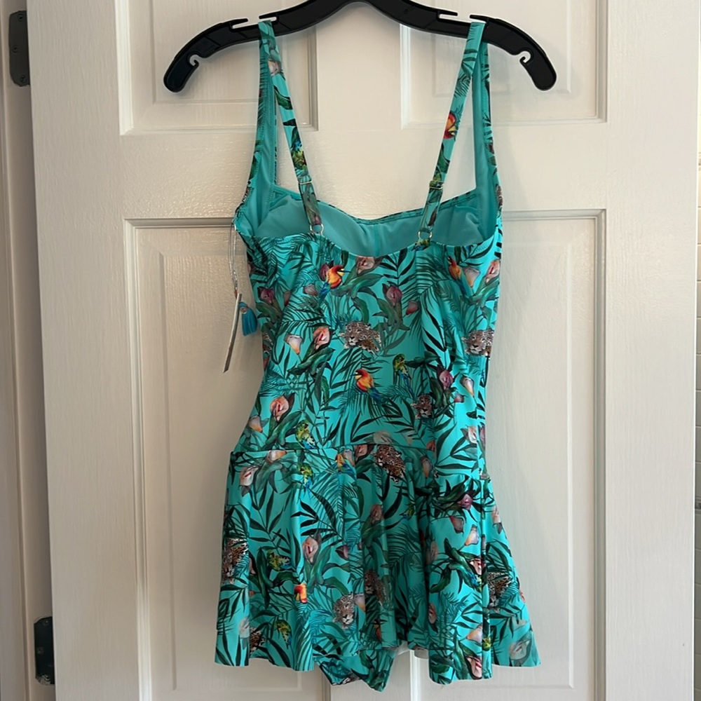 Johnny Was Taina Skirted One Piece Suit Size L - Picture 4 of 5